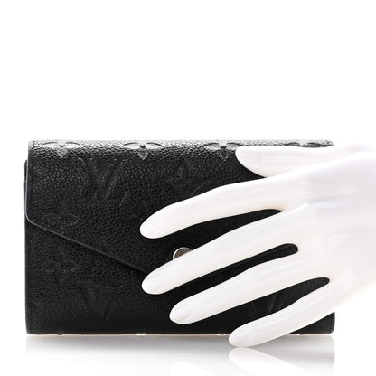 Louis Vuitton Empreinte Compact Curieuse Wallet Black 2 of 9