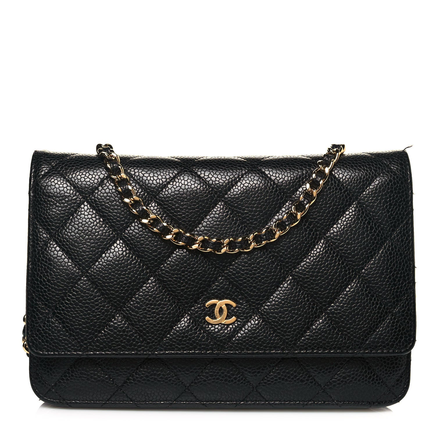 Chanel Caviar Quilted Wallet On Chain WOC Black 1 of 16