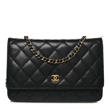 Chanel Caviar Quilted Wallet On Chain WOC Black 1 of 16