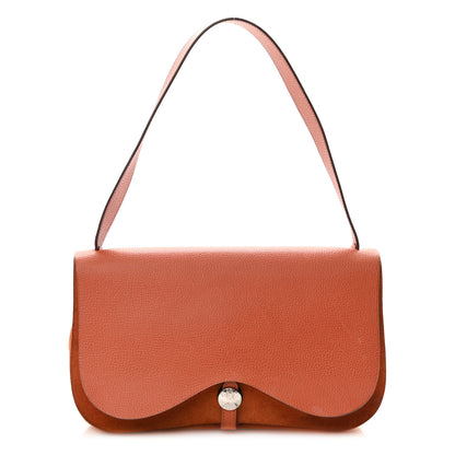 Hermes Vache Liegee Toile Sac Colorado MM Potiron 1 of 10