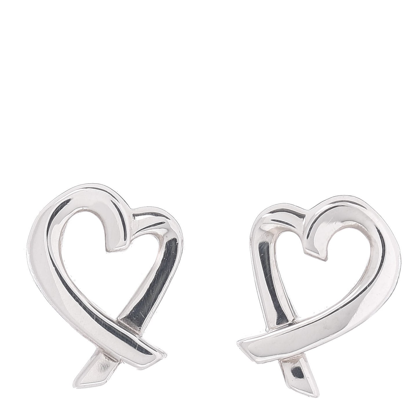 Sterling Silver Mini Paloma Picasso Loving Heart Earrings