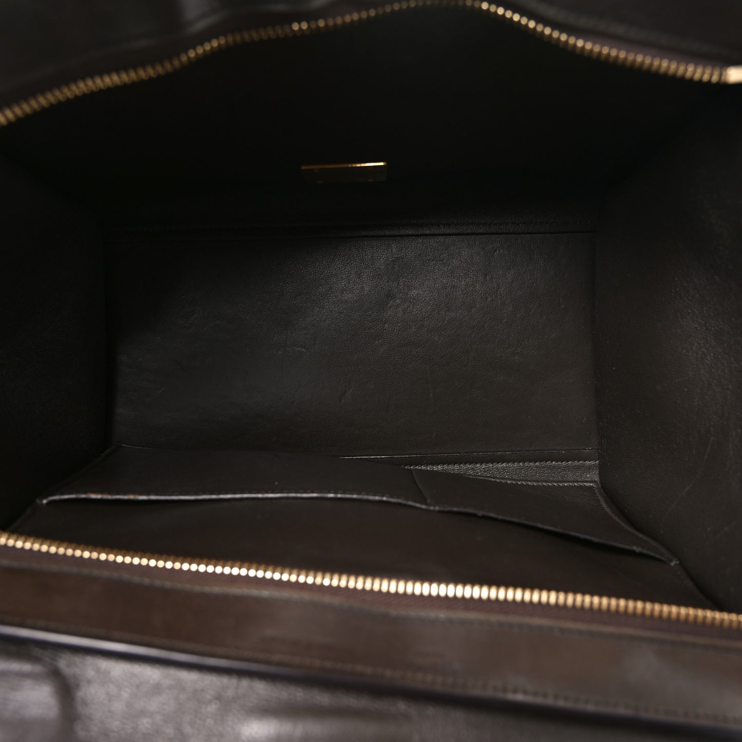 Sleek Calfskin Tri-color Small Trapeze Wine