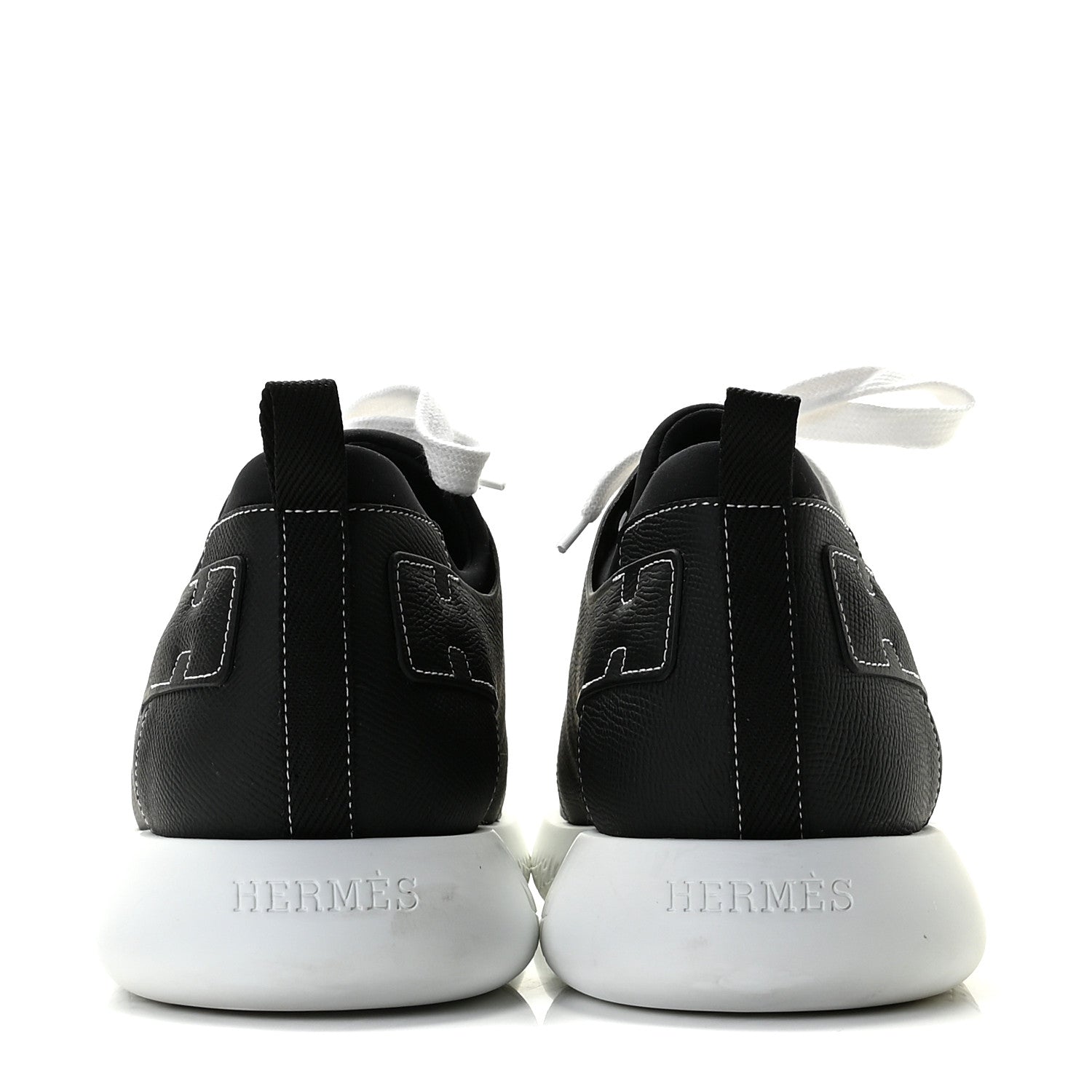 Hermes Epsom Technical Canvas Vitesse Sneakers 42.5 Black 5 of 13