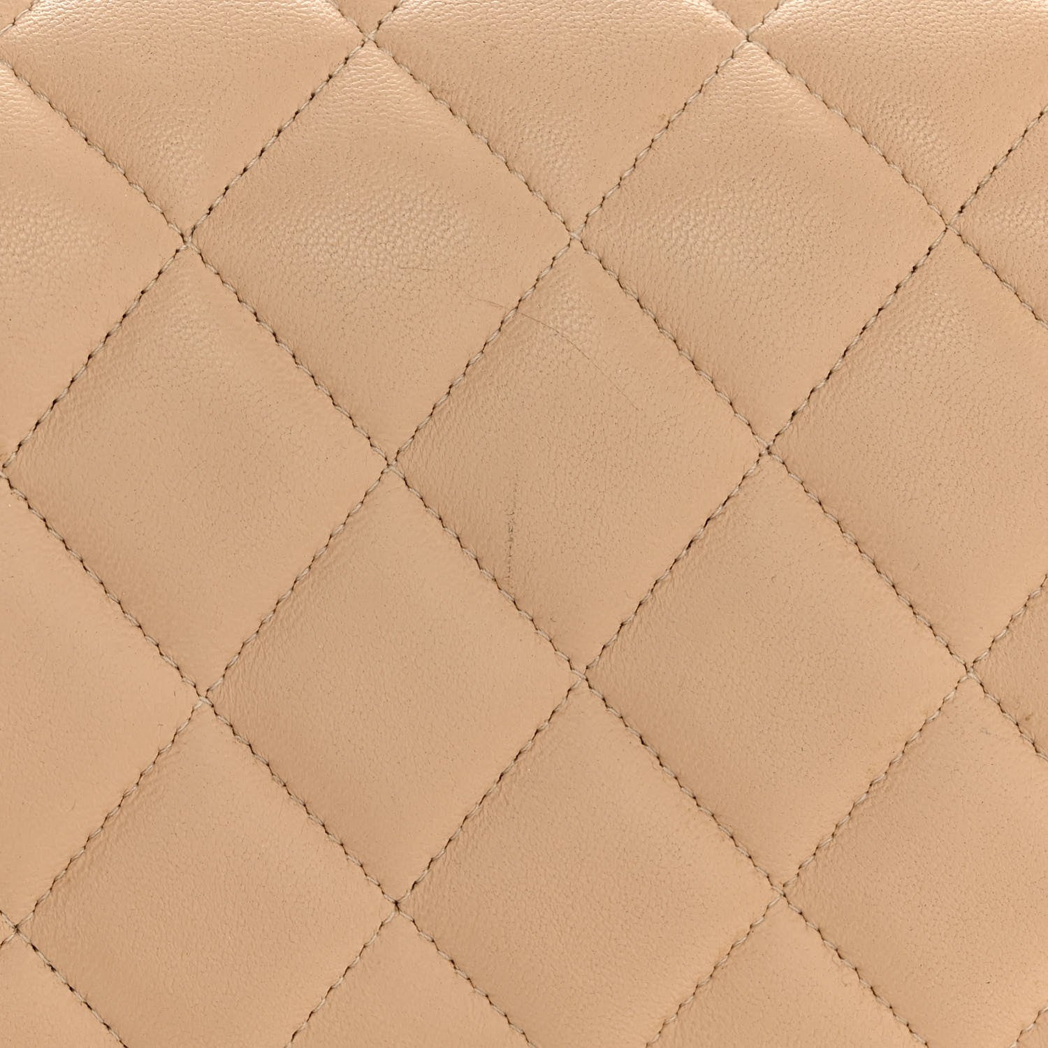 Chanel Lambskin Quilted Jumbo Double Flap Beige 15 of 26