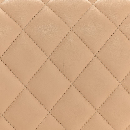 Chanel Lambskin Quilted Jumbo Double Flap Beige 15 of 26