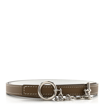 Hermes Epsom Swift Carrousel 13mm Belt 70 28 White Etoupe 1 of 6