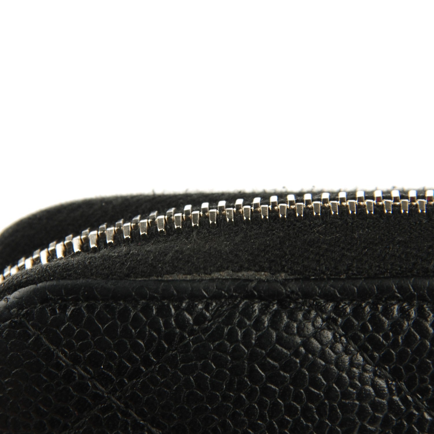 Chanel Caviar Quilted Large Gusset Zip Around Wallet Black 9 of 9