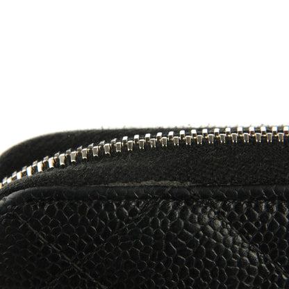 Chanel Caviar Quilted Large Gusset Zip Around Wallet Black 9 of 9
