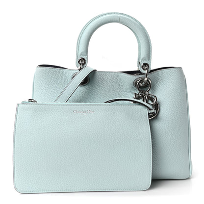 Christian Dior Bullcalf Medium Diorissimo Tote Light Blue 3 of 11