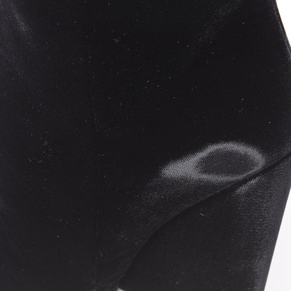 Saint Laurent Velvet Niki 105 Thigh High Boots 38.5 Black 7 of 9