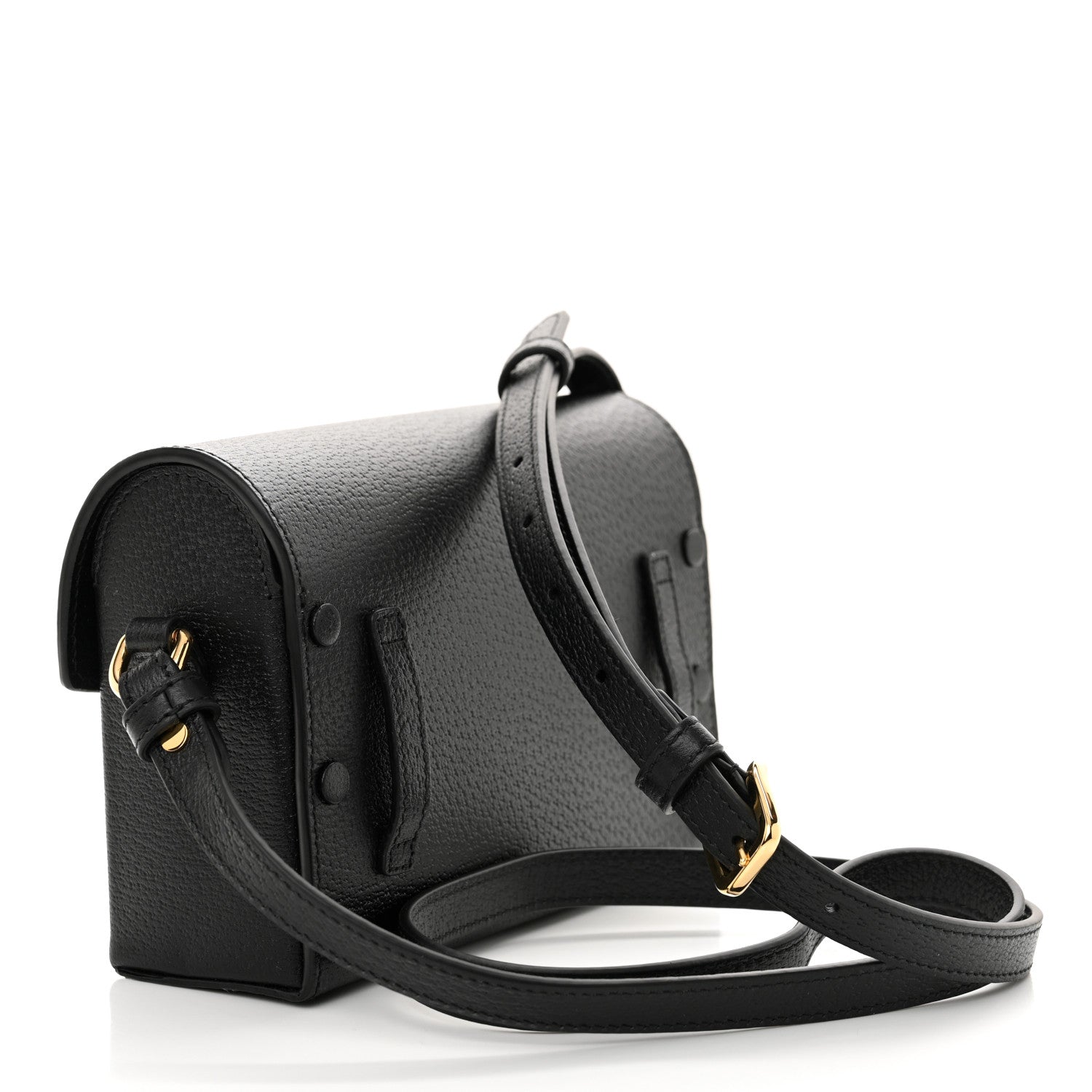 Gucci Calfskin Horsebit 1955 Shoulder Bag Black 3 of 10