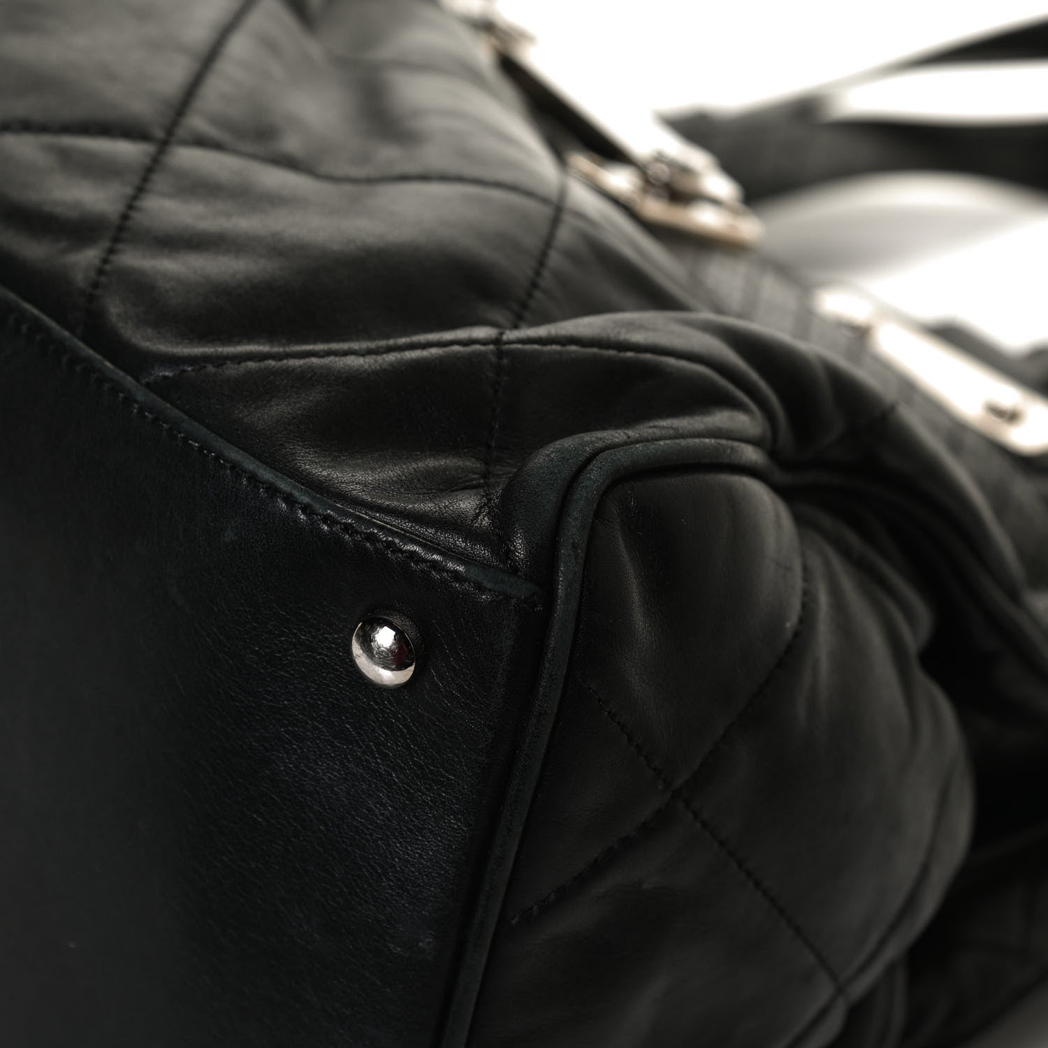 Chanel Lambskin Quilted Tote Black 6 of 14