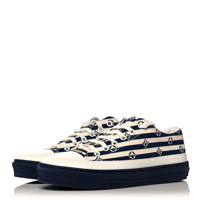 Louis Vuitton Canvas Escale Stellar Sneakers 38 Blue 3 of 8