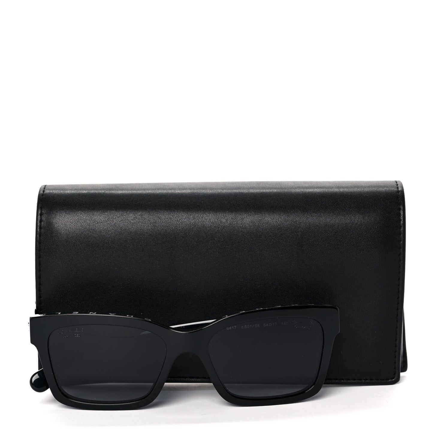 Acetate Polarized Square Sunglasses 5417 Black