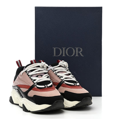 Christian Dior Technical Mesh Calfskin Mens B22 Sneakers 41 Pink Red Black 11 of 11