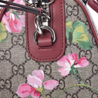 Gucci GG Supreme Monogram Blooms Small Boston Beige Multicolor Dry Rose 15 of 16