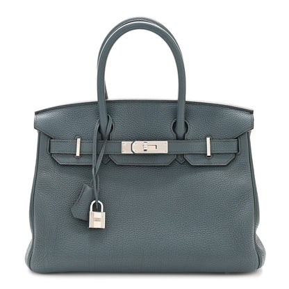 Hermes Togo Birkin 30 Bleu Orage 1 of 10