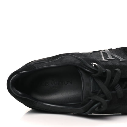 Louis Vuitton Suede Mini Damier Vibes Sneakers 8.5 Black 6 of 7