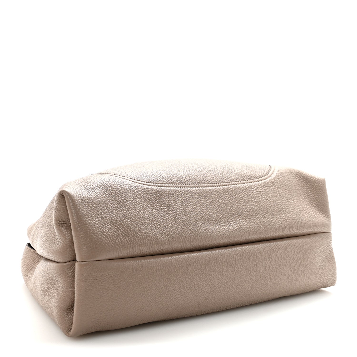Gucci Grained Calfskin Softbit Maxi Shoulder Bag Taupe 4 of 9