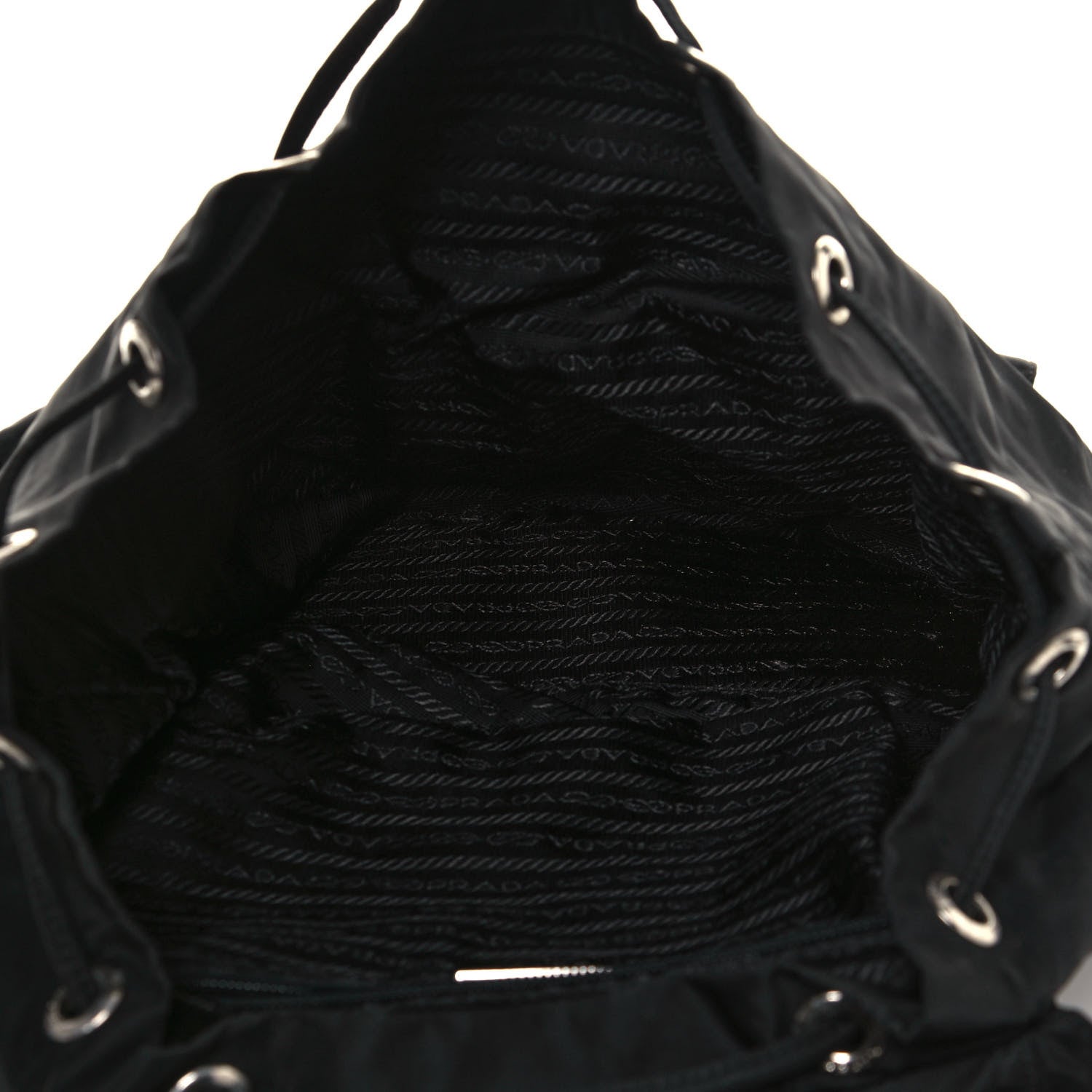 Prada Nylon Vela Medium Backpack Black 13 of 17