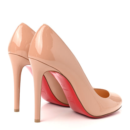 Christian Louboutin Patent Fifille 100 Pumps 39.5 Nude 4 of 8