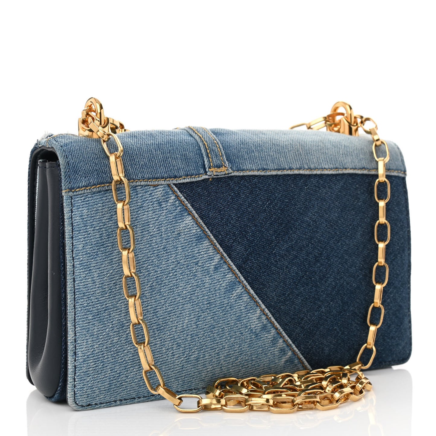 Denim Mini DG Girls Shoulder Bag Blue