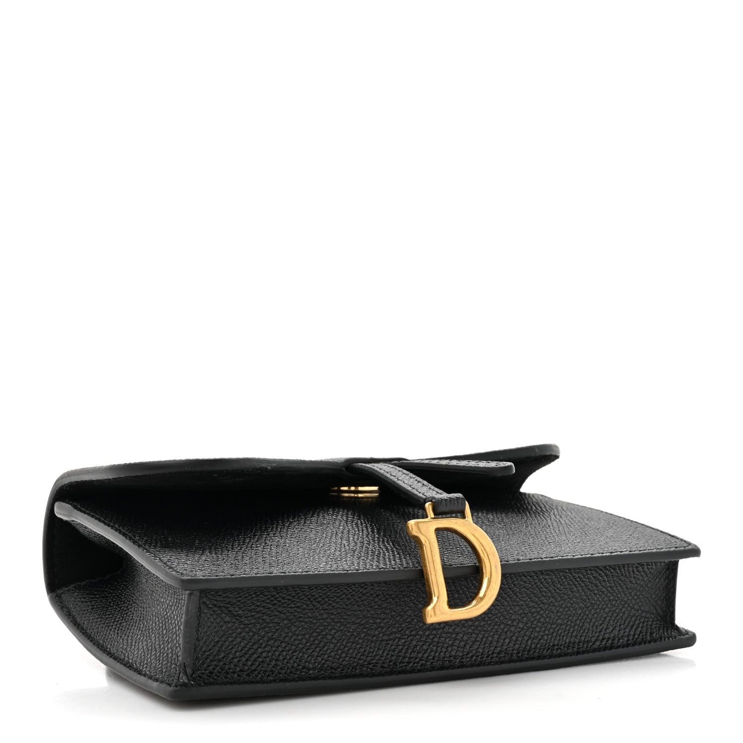 Christian Dior Grained Calfskin Saddle Belt Bag Black 4 of 11