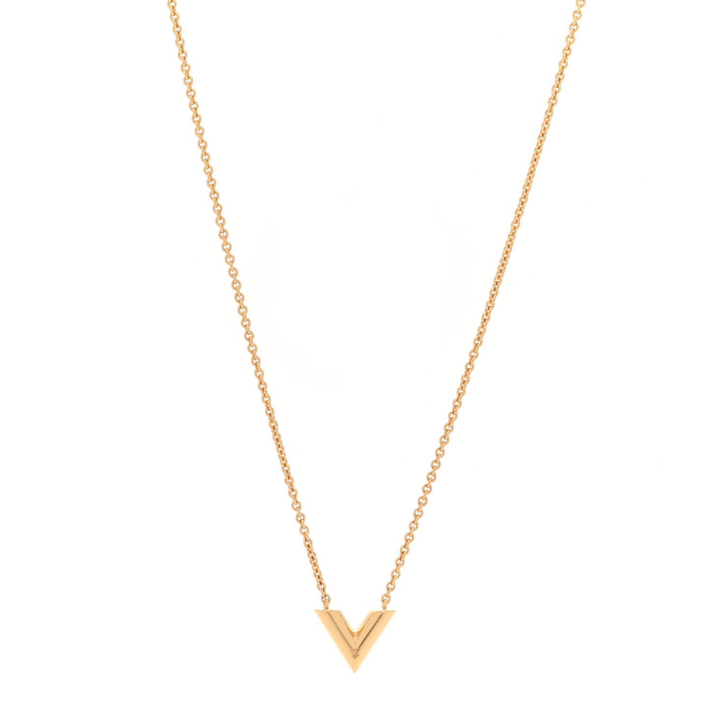 Essential V Necklace Gold