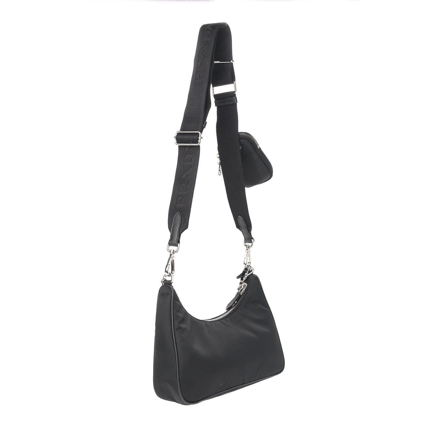 Prada Nylon Re-Edition 2005 Shoulder Bag Black 2 of 10