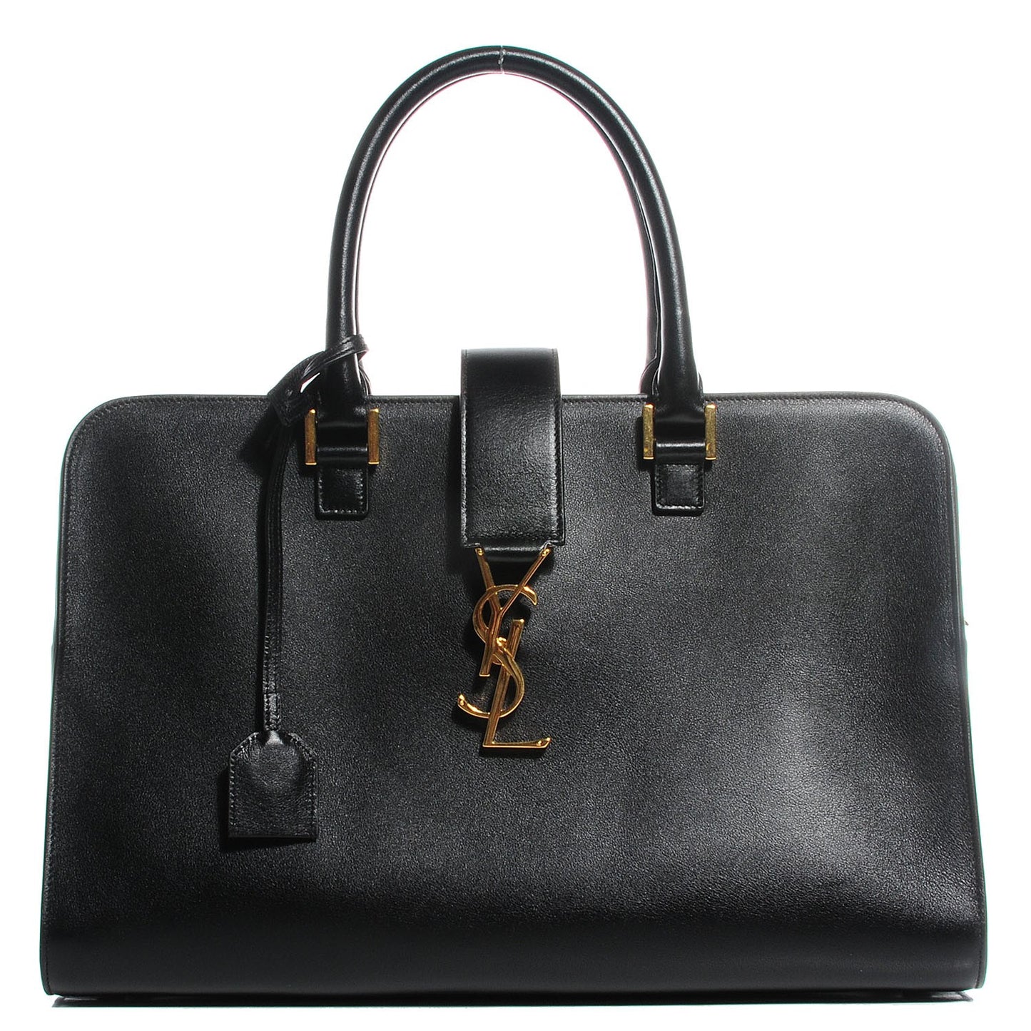 Smooth Calfskin Medium Monogram Cabas Black