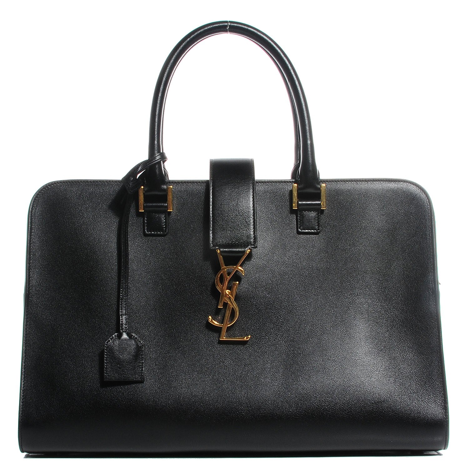 Saint Laurent Smooth Calfskin Medium Monogram Cabas Black 1 of 10