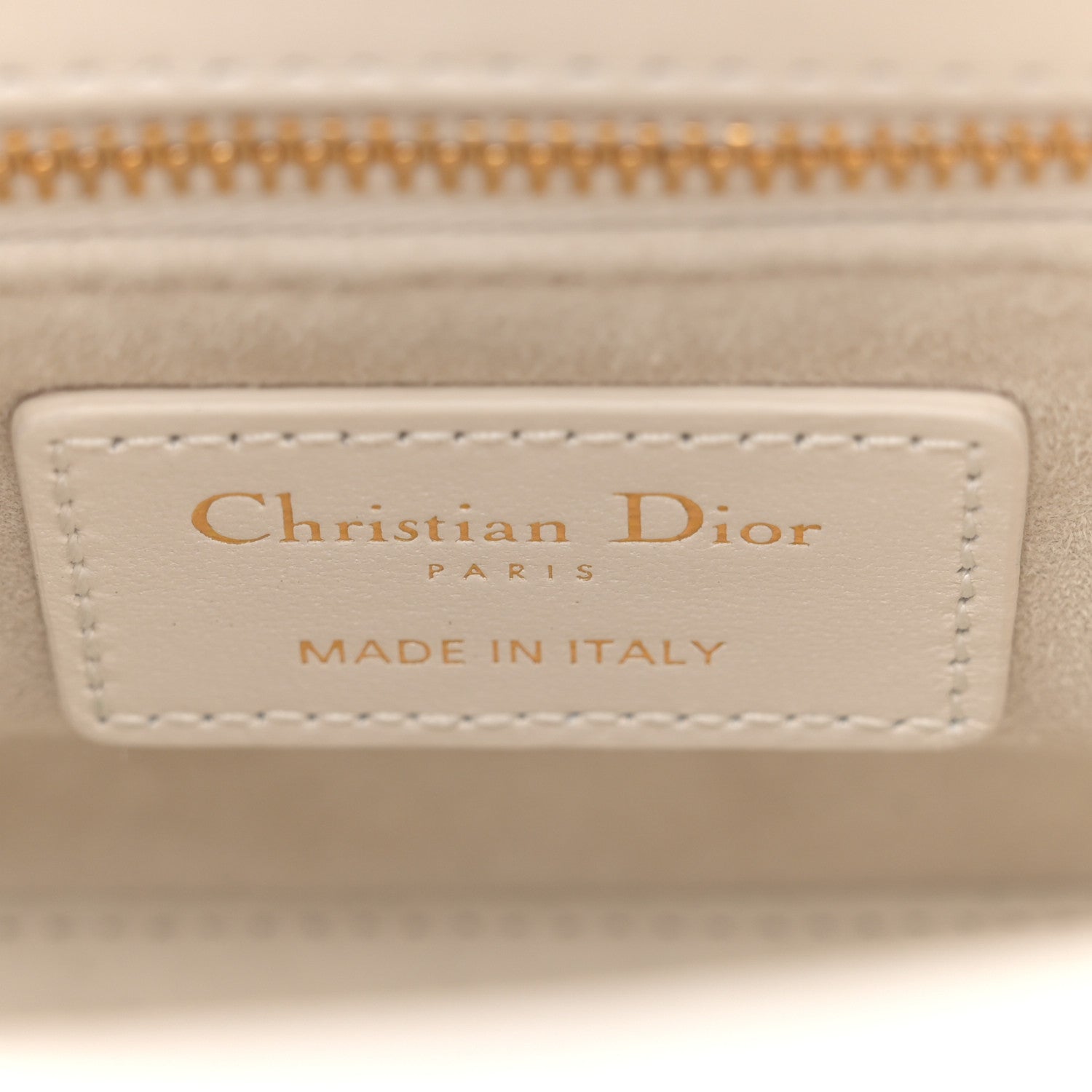 Christian Dior Lambskin Cannage Mini Lady Dior Latte 7 of 11