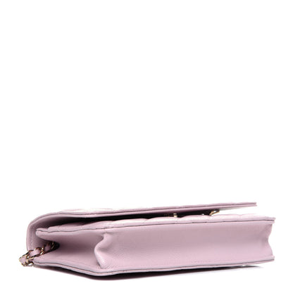 Chanel Caviar Quilted Wallet On Chain WOC Light Pink 4 of 18