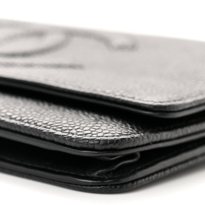 Chanel Caviar Timeless CC Wallet on Chain WOC Black 11 of 12