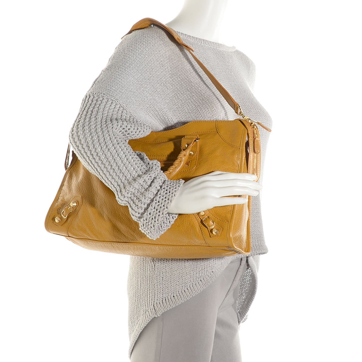 Agneau Giant 12 Gold Hardware City Jaune Moutarde