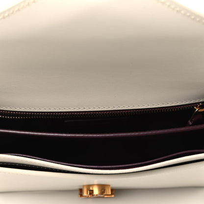 Saint Laurent Calfskin Monogram Cassandra Clasp Bag Porcellana 4 of 4