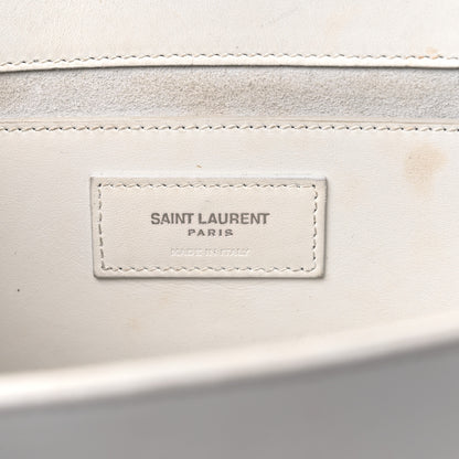Saint Laurent Smooth Calfskin Medium Classic Monogram Kate Tassel Satchel White 7 of 21