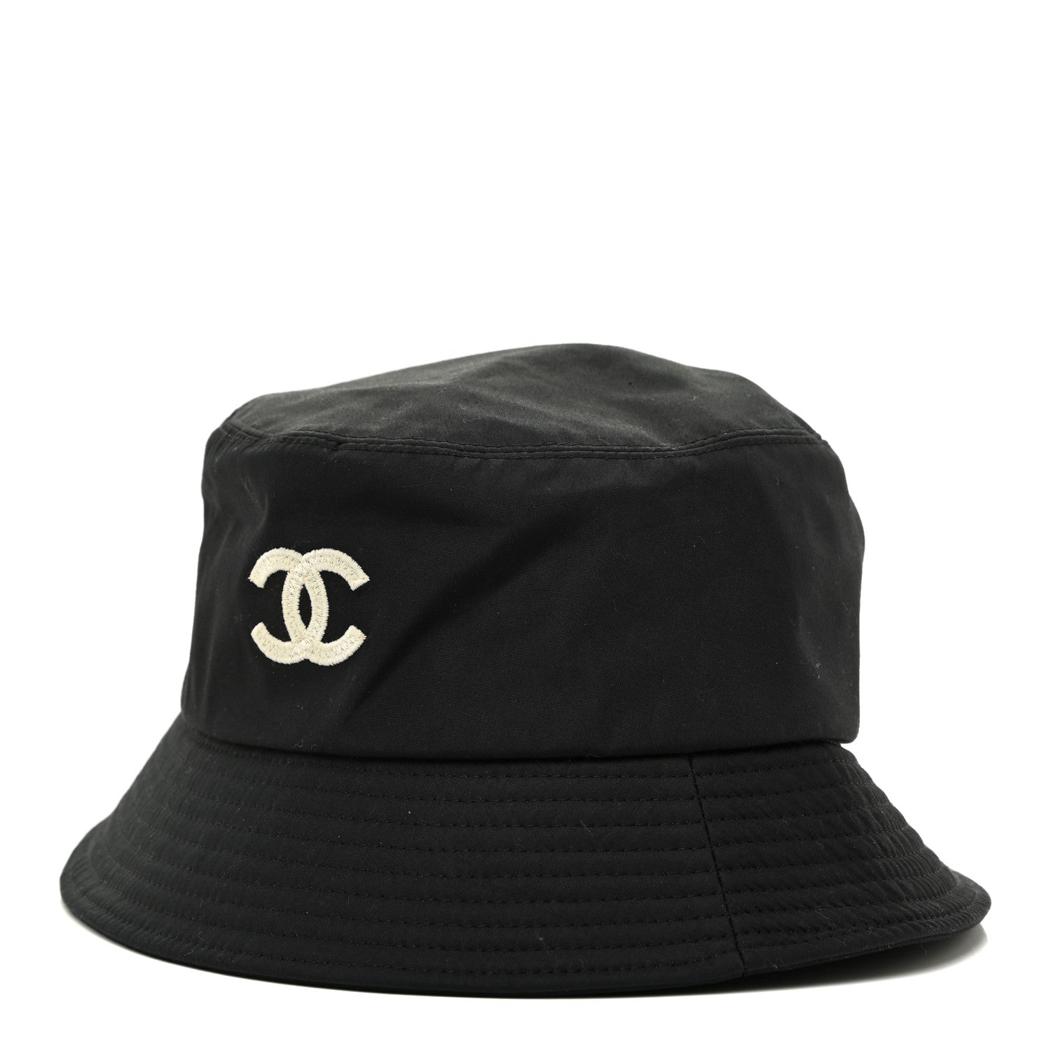 Chanel Cotton CC Bucket Hat M Black 1 of 5