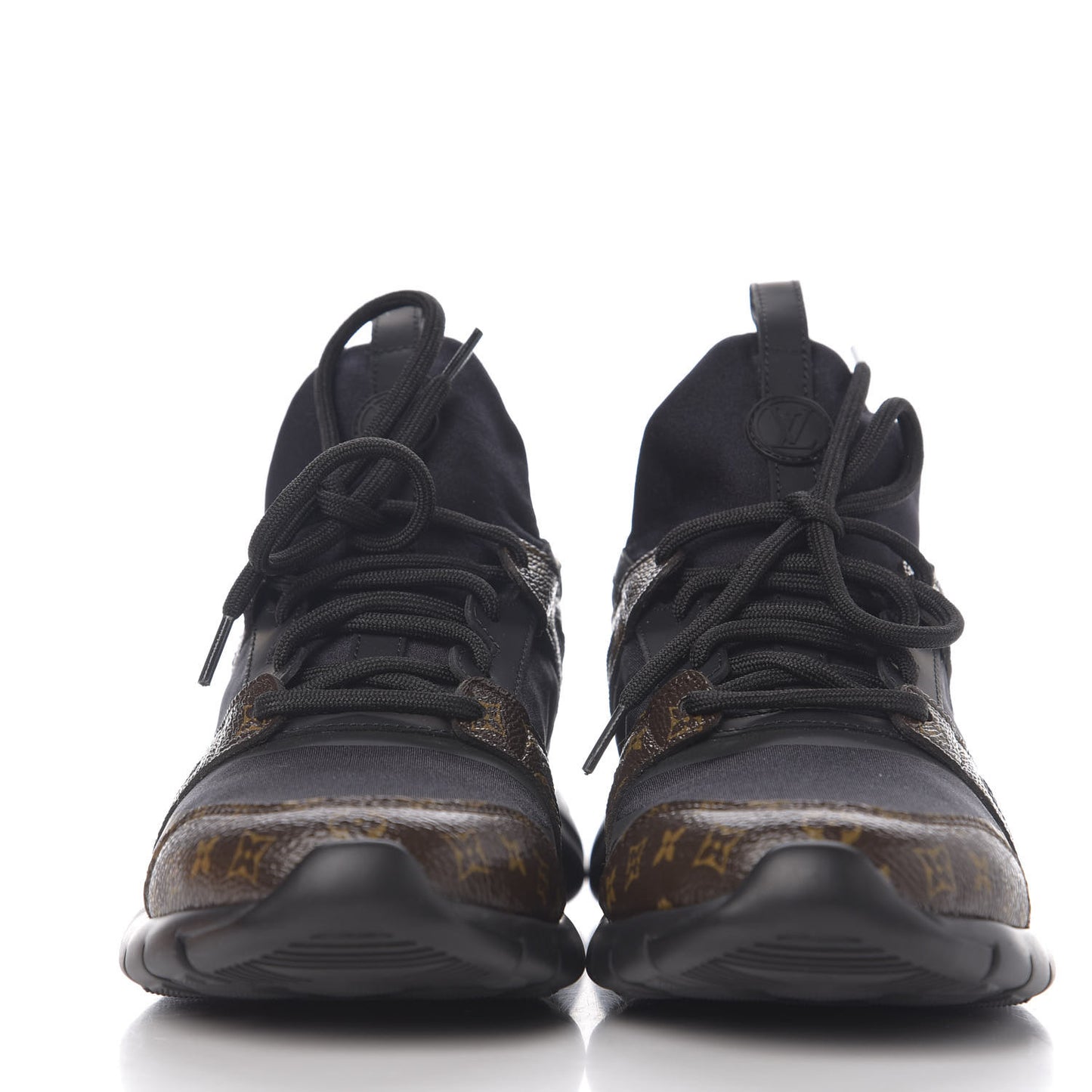 Technical Nylon Monogram Rubber Aftergame Sneakers 35.5 Black