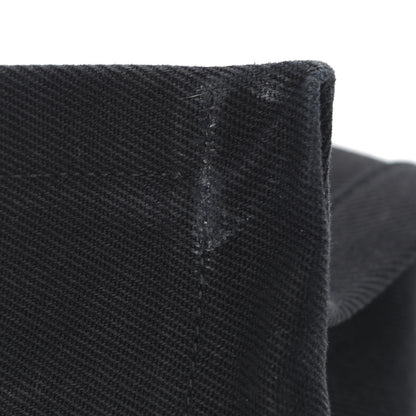 Saint Laurent Linen Calfskin Rive Gauche Tote Black 16 of 17