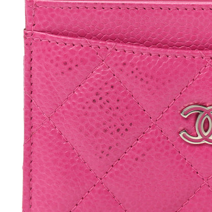 Chanel Caviar Quilted Card Holder Pink 8 of 8