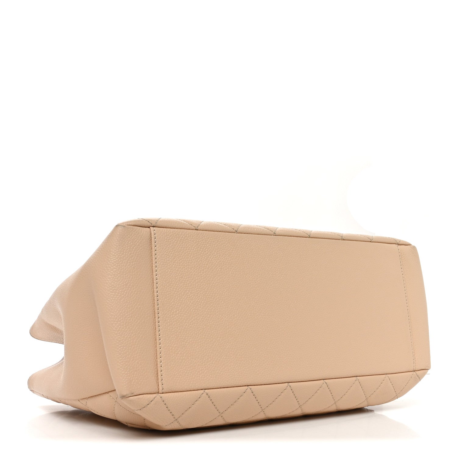 Chanel Caviar Quilted Grand Shopping Tote GST Beige Clair 4 of 12