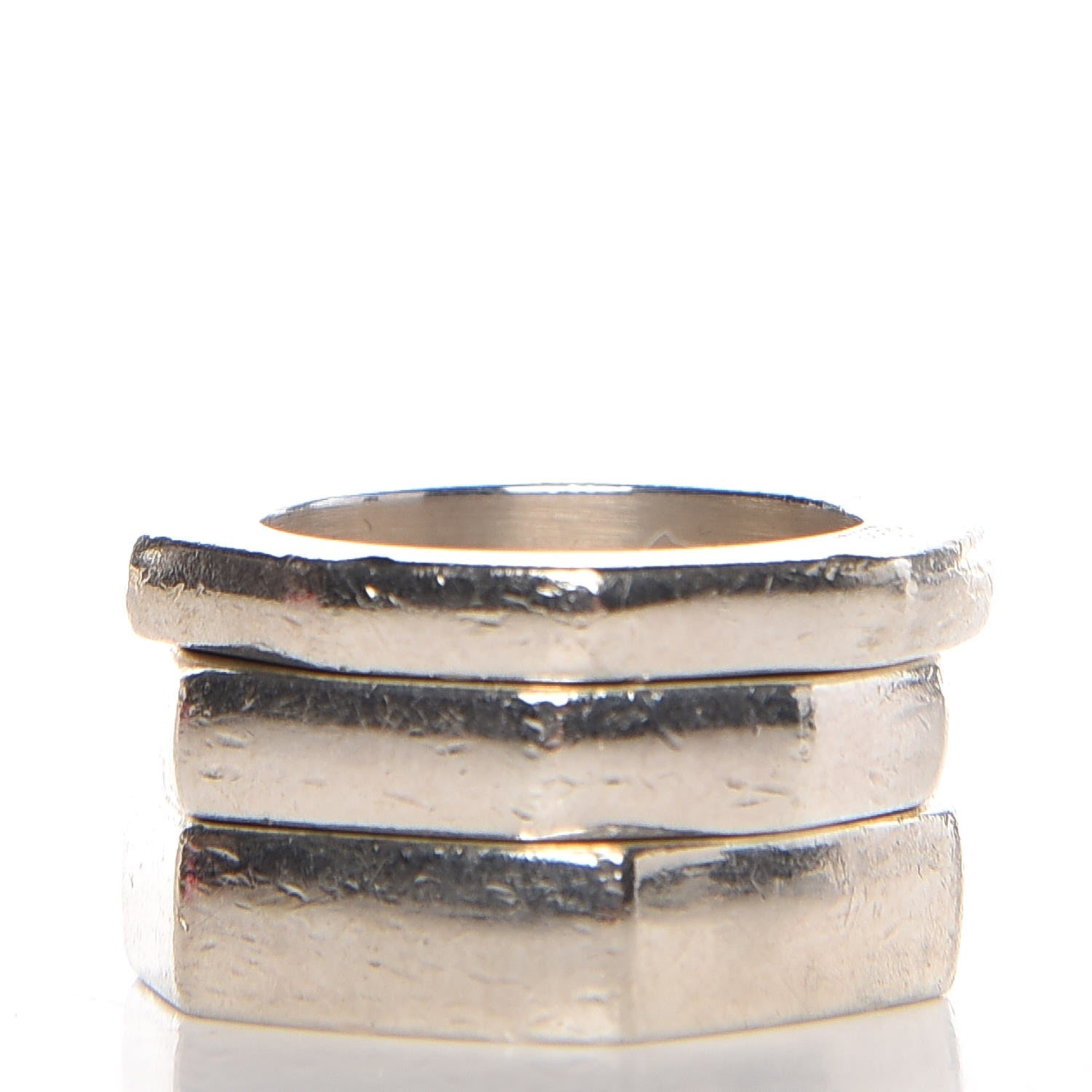 Gucci Sterling Silver Stackable Rings 52 6 3 of 7