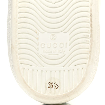 Gucci X DISNEY Calfskin Miro Soft Web Donald Duck Womens Ace Sneakers 36.5 White New Shamarock 8 of 9