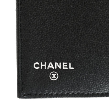Chanel Caviar Camellia Embossed Compact Wallet Black 11 of 16