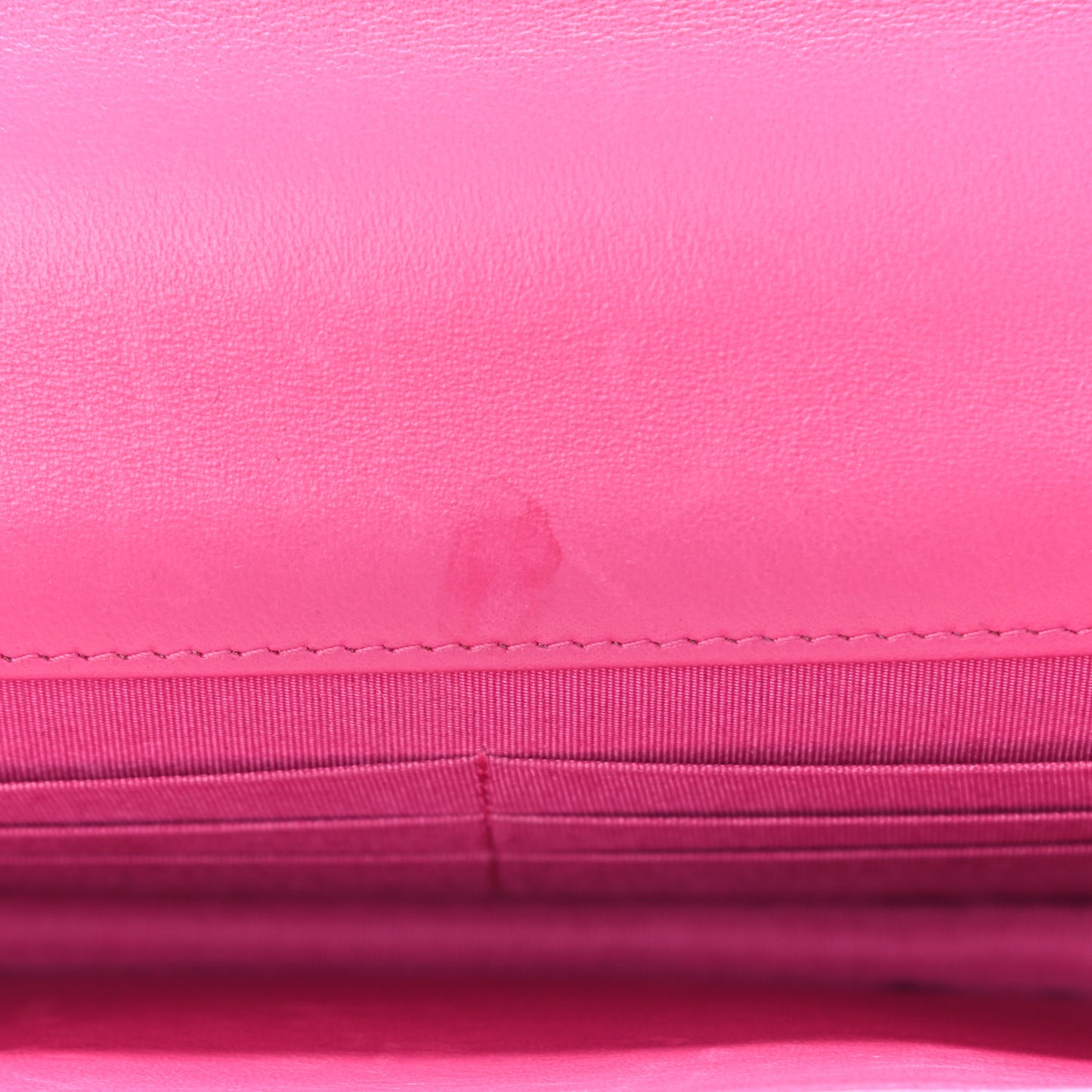 Wool Tweed Lambskin Quilted Chanel 19 Wallet On Chain WOC and Coin Purse Fuchsia
