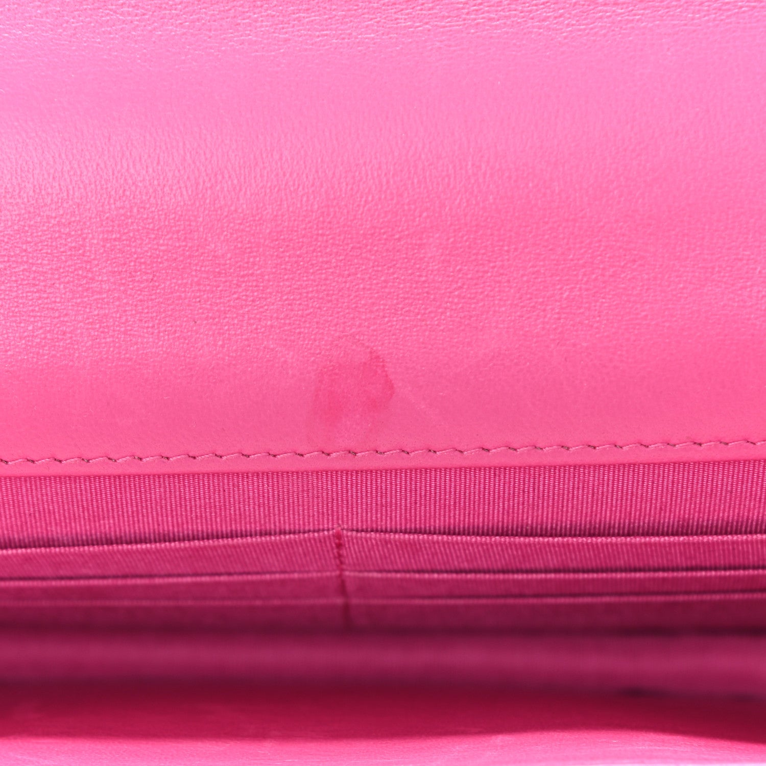 Chanel Wool Tweed Lambskin Quilted Chanel 19 Wallet On Chain WOC and Coin Purse Fuchsia 13 of 14