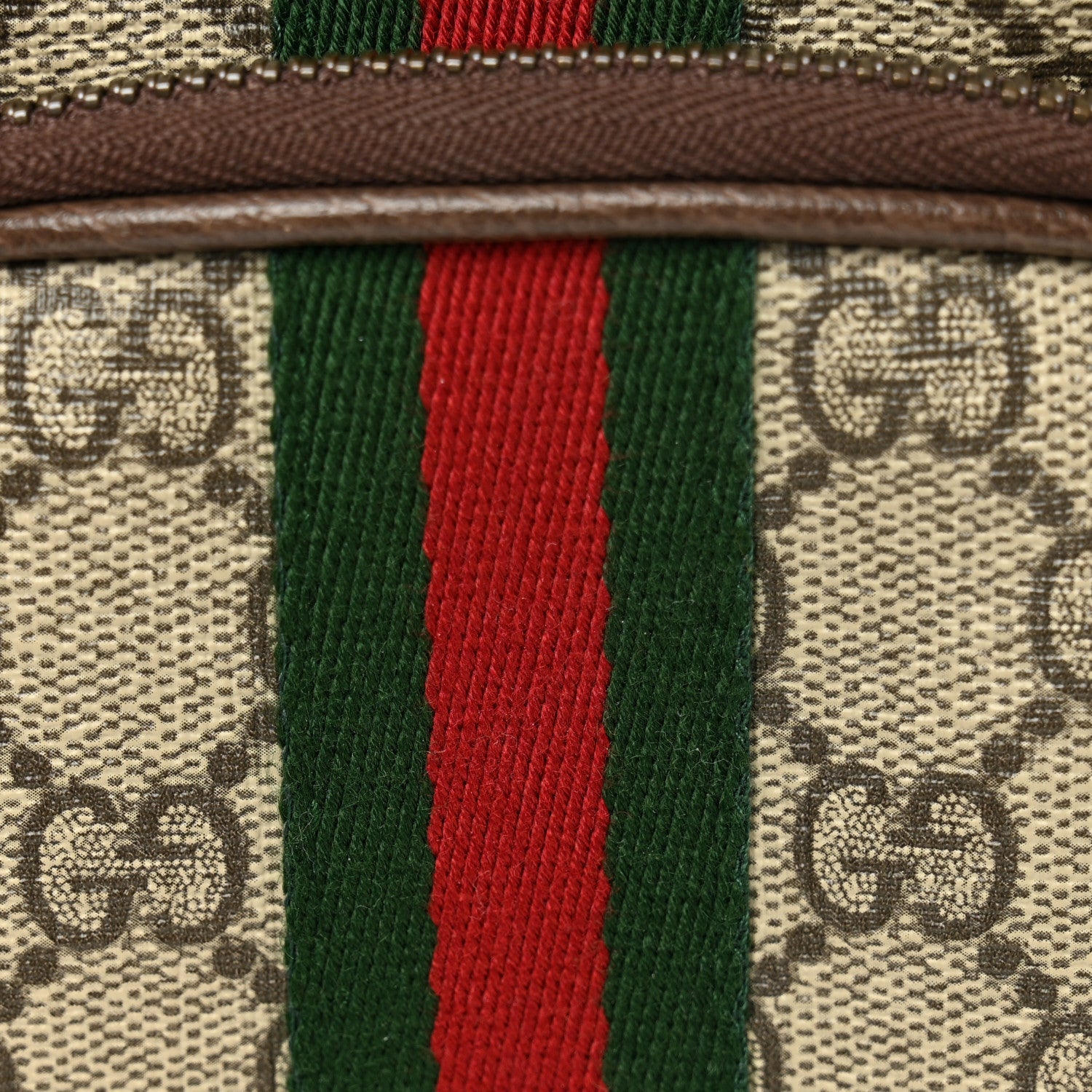 supreme×Gucci monogram柄　ポーチ Gucci GG Supreme Monogram Bengal Zip Pouch Beige Pink | eBay