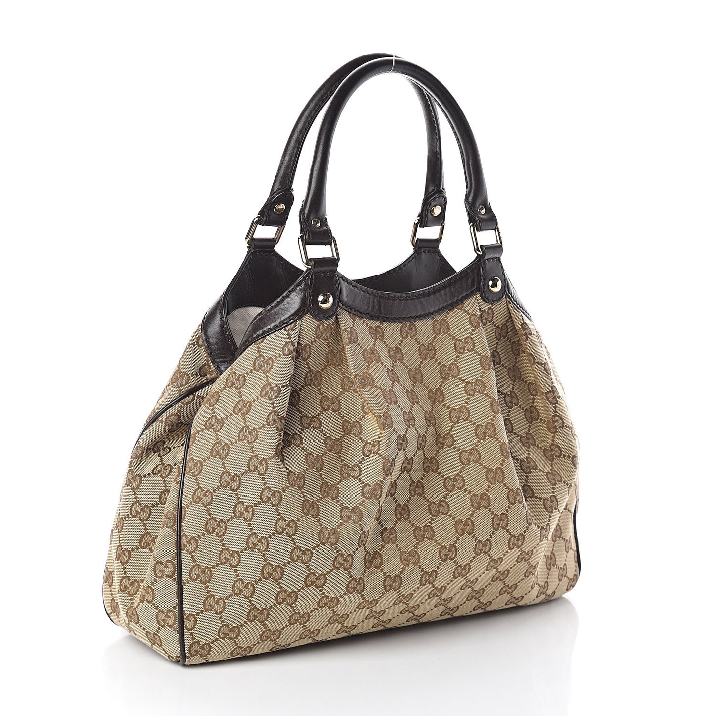 Monogram Medium Sukey Tote Dark Brown