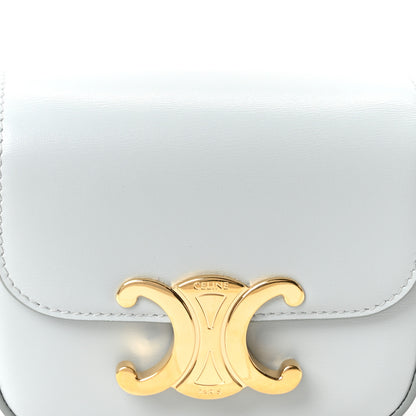 Celine Shiny Calfskin Mini Triomphe Ice Blue 8 of 10